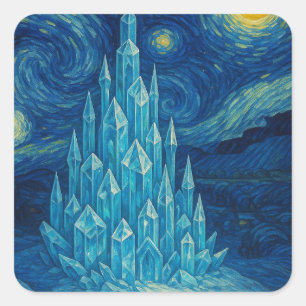 Crystal Castle Sterrennacht Sticker
