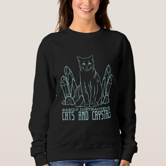 Crystal Cat Pastel Gothic Trui (Voorkant)