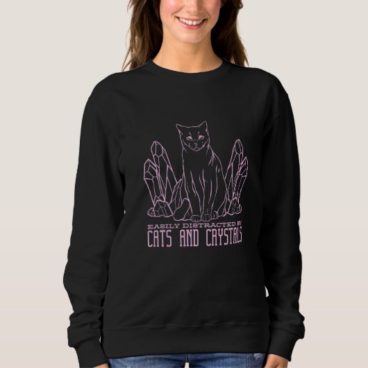 Crystal Cat Pastel Gothic Trui (Voorkant)