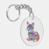 Crystal Cat Sleutelhanger (Voorkant Links)