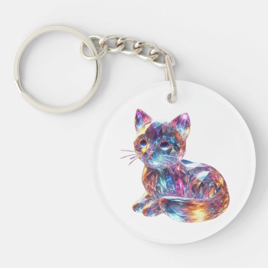 Crystal Cat Sleutelhanger (Voorkant)