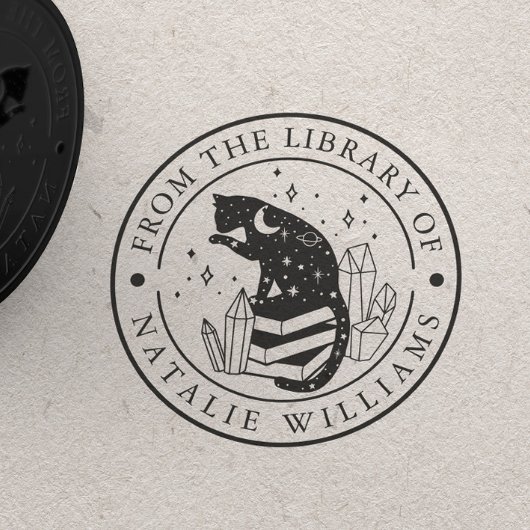 Crystal Cat Star Pencil Moon uit de bibliotheek va Rubberstempel