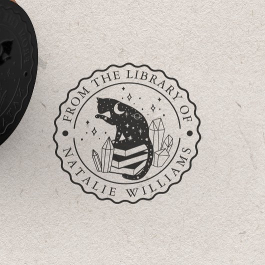 Crystal Cat Star Pencil Moon uit de bibliotheek va Rubberstempel