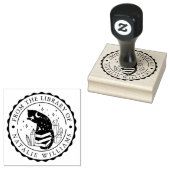 Crystal Cat Star Pencil Moon uit de bibliotheek va Rubberstempel (Gestempeld)