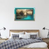Crystal Cave, Bermuda Canvas Afdruk (Insitu (Slaapkamer))