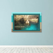 Crystal Cave, Bermuda Canvas Afdruk (Insitu (Houten vloer))