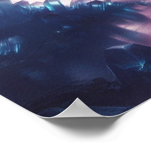 Crystal Cave Dreamcore Liminal Space Surreal Art Poster (Hoek)