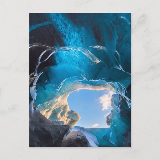 Crystal Cave, Vatnajokull Icefield, Zuid-IJsland Briefkaart (Voorkant)