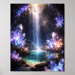 Crystal Cave Waterval Poster