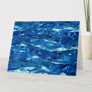 Crystal Cellophane Textuur Achtergrond - Blauw Kaart