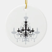 Crystal Chandelier Black Gothic and Shadow Keramisch Ornament (Voorkant)
