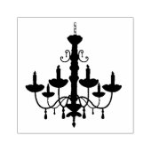 Crystal Chandelier Black Gothic Rubberstempel (Afrduk)