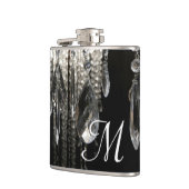 Crystal Chandelier Chic Gla Monogram Whiskey Flask Heupfles (Links)