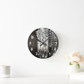 Crystal Chandelier Chic Glass Glitz Gla Wall Clock Ronde Klok (Huis)