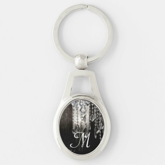 Crystal Chandelier Chic Glass Glitz Glam Sleutelha Sleutelhanger (Voorkant)