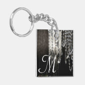 Crystal Chandelier Chic Glass Glitz Glam Sleutelha Sleutelhanger (Voorkant Links)