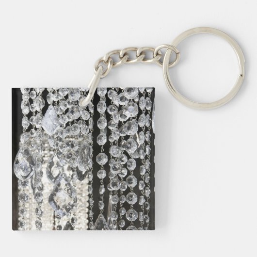 Crystal Chandelier Chic Glass Glitz Glam Sleutelha Sleutelhanger (Achterkant)