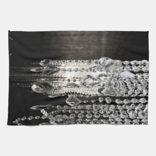 Crystal Chandelier Chic Kitchen Dish Towel Theedoek (Horizontaal)