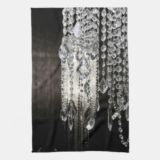 Crystal Chandelier Chic Kitchen Dish Towel Theedoek (Verticaal)