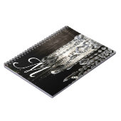 Crystal Chandelier Chic Monogram Initiaal Notitieb Notitieboek (Linkerzijde)