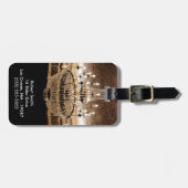 Crystal Chandelier Dazzle Glitz Glam Bagagelabel (Voorkant horizontaal)