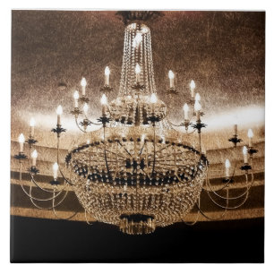 Crystal Chandelier Dazzle Glitz Glam Display Tegel Tegeltje