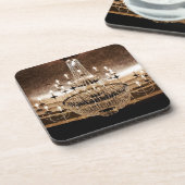 Crystal Chandelier Dazzle Glitz Glam Drink Onderze Bier Onderzetter (Linkerzijde)