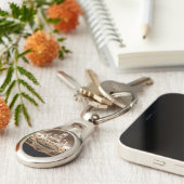 Crystal Chandelier Dazzle Glitz Glam Gla Sleutelha Sleutelhanger (Zijkant)