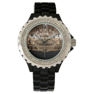 Crystal Chandelier Dazzle Glitz Glam Glamor Watch Horloge