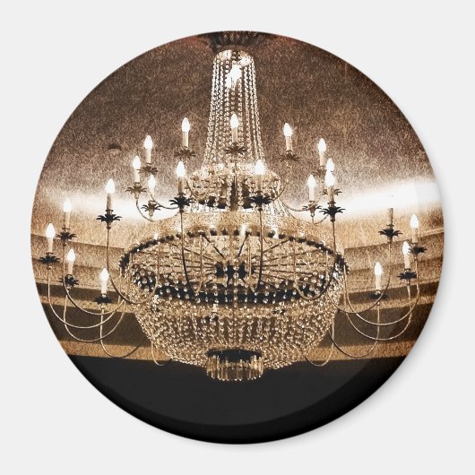 Crystal Chandelier Dazzle Glitz Glam Glamou Magnet (Voorkant)