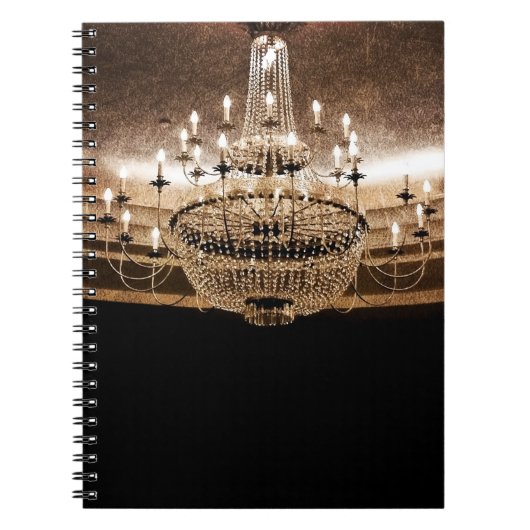 Crystal Chandelier Dazzle Glitz Glam Notitieboek (Voorkant)