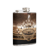 Crystal Chandelier Dazzle Glitz Glam Whiskey Flask Heupfles (Rechts)