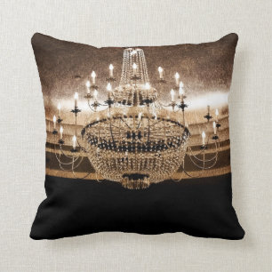 Crystal Chandelier Dazzle Glitz Throw Couch Pillow Kussen