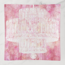 Crystal Chandelier I - Roze