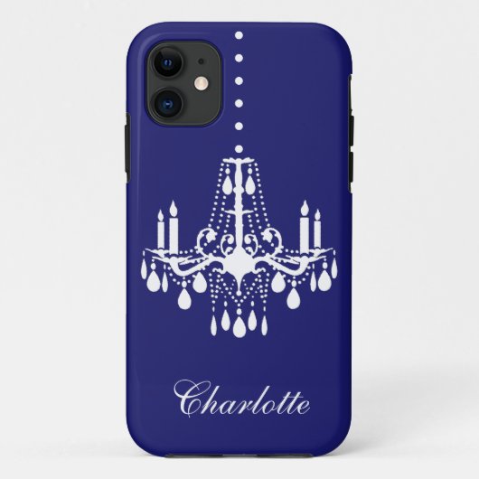 Crystal Chandelier iPhone 5 Hoesje-Mate indigo Case-Mate iPhone Case (Achterkant)