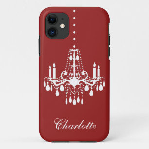 Crystal Chandelier iPhone 5 Hoesje-Mate (rood) 11 Hoesje