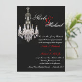 Crystal Chandelier- Uitnodigingen (Staand voorkant)