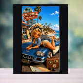 Crystal Chibi Rockabilly Acryl Bord (Neutraal)