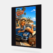 Crystal Chibi Rockabilly Acryl Bord (Hoek)