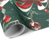 Crystal Christmas Scene inpakpapier (Rol Hoek)