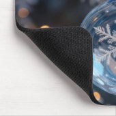 Crystal Christmas Snowflake Ornament Muismat (Hoek)