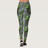 Crystal Clarity: Green Glass Frog op River Reeds Leggings (Achterkant)