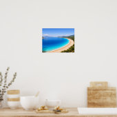 Crystal Clear Blue Ocean Bay Poster - Mediterranea (Keuken)