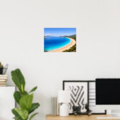 Crystal Clear Blue Ocean Bay Poster - Mediterranea (Thuiskantoor)