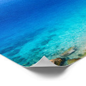 Crystal Clear Blue Ocean Bay Poster - Mediterranea (Hoek)