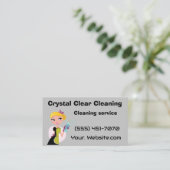 Crystal clear cleaning  visitekaartje (Staand voorkant)