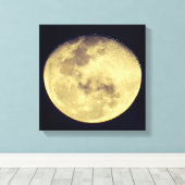 Crystal Clear Moon Canvas Afdruk (Insitu (Houten vloer))