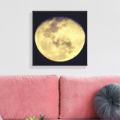 Crystal Clear Moon Canvas Afdruk (Insitu (Woonkamer))