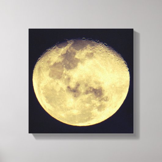Crystal Clear Moon Canvas Afdruk (Voorkant)