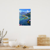Crystal Clear Mountain Lake Poster (Keuken)